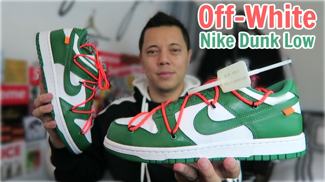 OFF-WHITE x Nike Dunk "Pine | REVIEW - YouTube