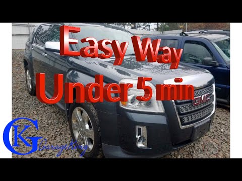 How to replace GMC Terrain headlight bulb the easy way