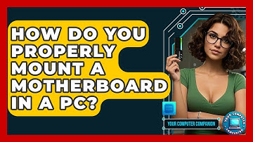 How Do You Properly Mount A Motherboard In A PC? - Your Computer Companion