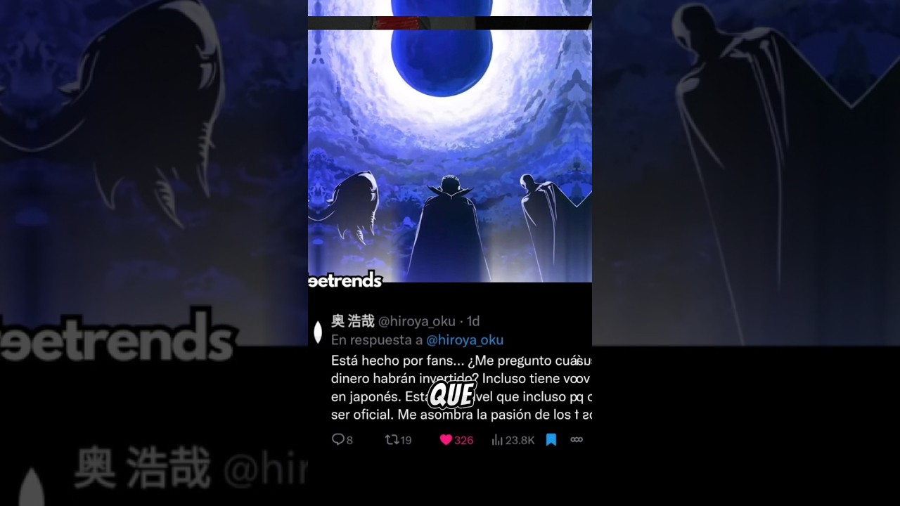 ¡¡HIROYA OKU RESCCIONO AL TRAILER DE BERSERK HECHO POR FANS!! 