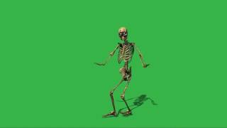 MLG Dancing Skeleton Green screen (spooky scary skeletons)