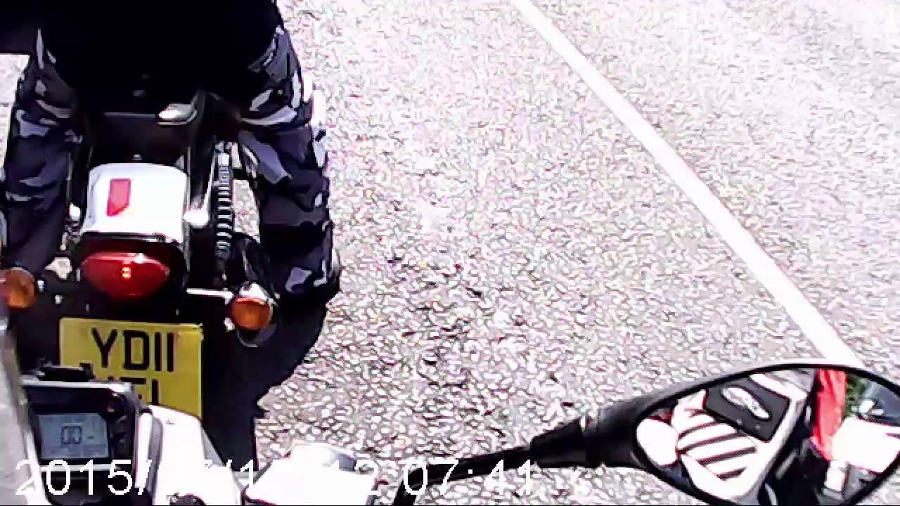 Motorcycle U turn crash - YouTube