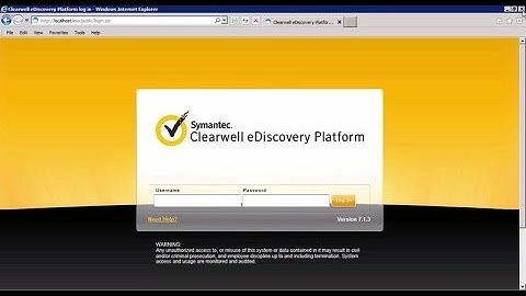 How to set up Clearwell for eDiscovery of Enterprise Vault