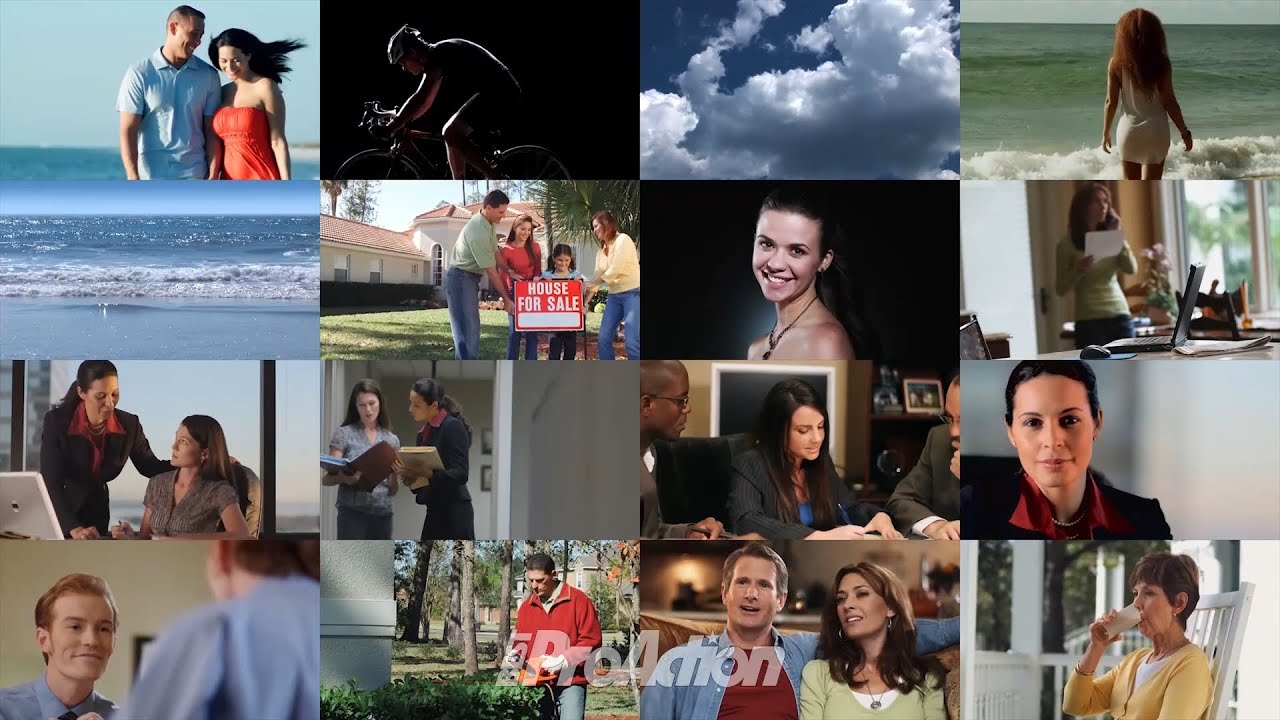 Simple Video Wall 4X4 Template for Adobe Premiere Pro YouTube