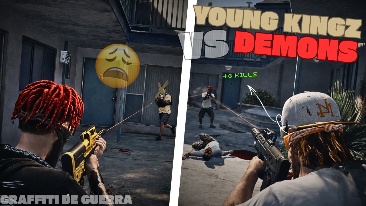 YK vs DMS EN UNA MASACRE EN LOS BLOQUES | GRAFFITI DE GUERRA | DovuxLife