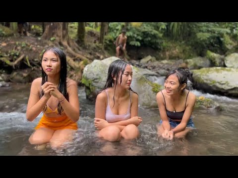 swimming with friends in yehoo waterfall.