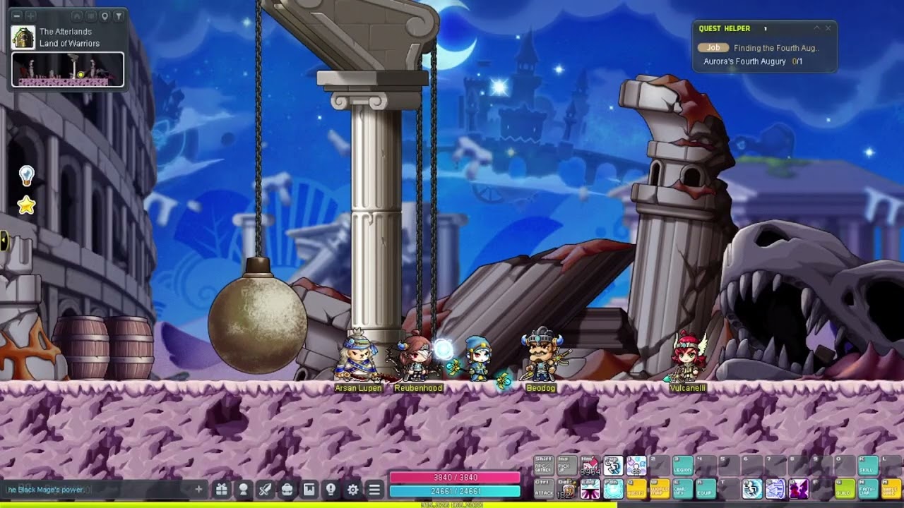 Completing the bugged Afterlands with a guide - Maplestory Heroic Kronos | 13