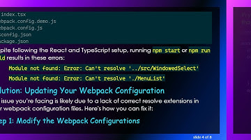 How to Fix Module Not Found Errors in Your TypeScript React App