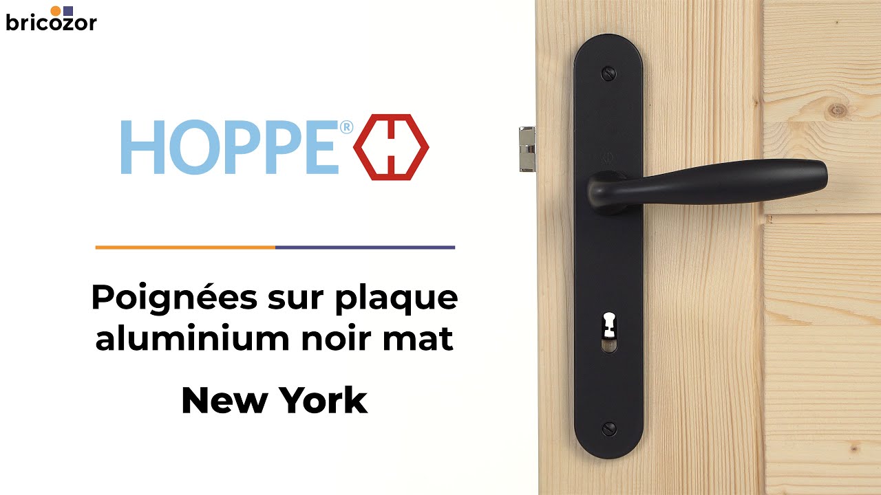 Lot de 5 poignées de fenêtre HOPPE NEW YORK en aluminium Réf