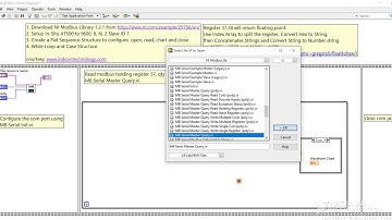 Part1: Labview Modbus Serial In-Situ Water Quality Monitoring