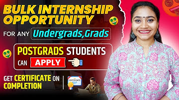 Bulk Internship Opportunity For Students| Winter Internship Program| PWC Student Internship Program