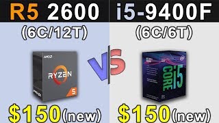 Ryzen 5 2600 Vs. I5-9400F New Games Benchmarks
