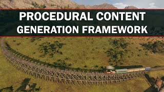Unreal Engine 5 - Procedural Content Generation Framework - Railroad Track