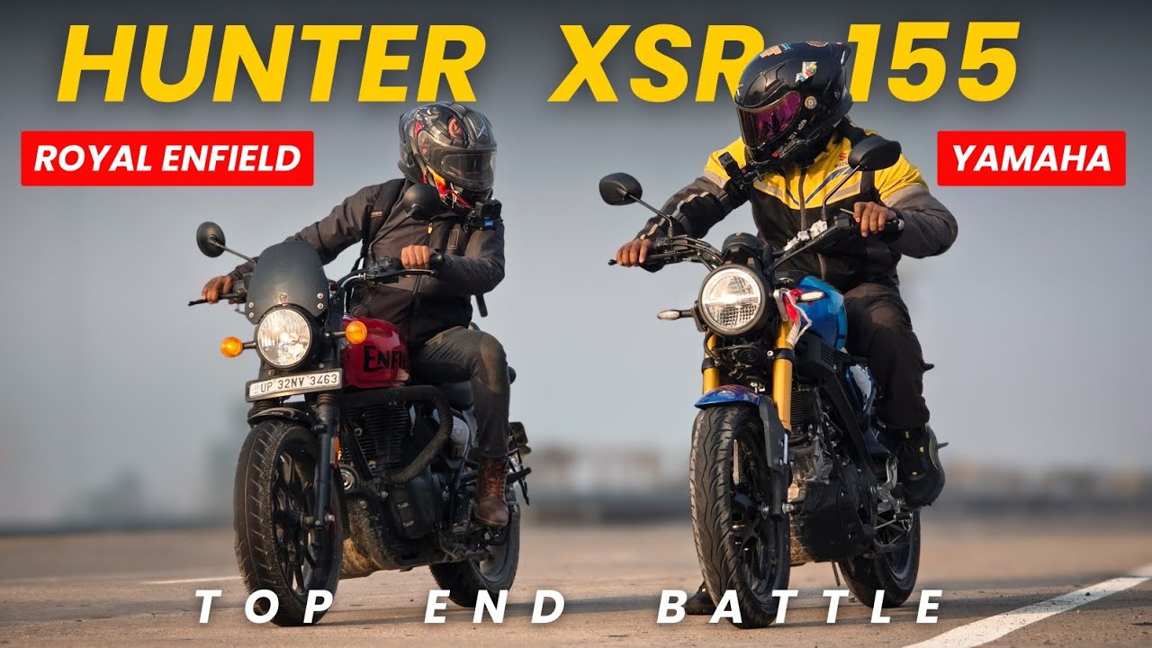 New Yamaha XSR 155 vs Hunter 350– Top End Battle 🔥