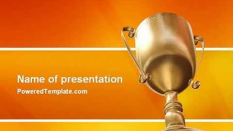 Award PowerPoint Template by PoweredTemplate.com