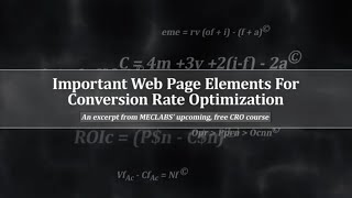 Important Web Page Elements For Conversion Rate Optimization