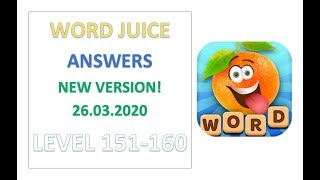 Word Juice Answers Level 151 152 153 154 155 156 157 158 159 160 Solution Gameplay Walkthrough screenshot 4