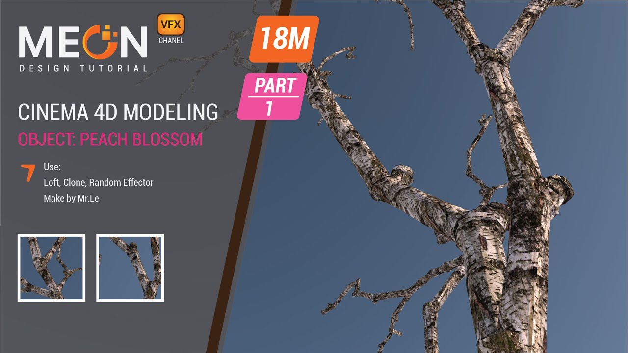 Cinema 4D Tutorial Peach Blossom Modeling | Meon VFX | Part 1 - YouTube