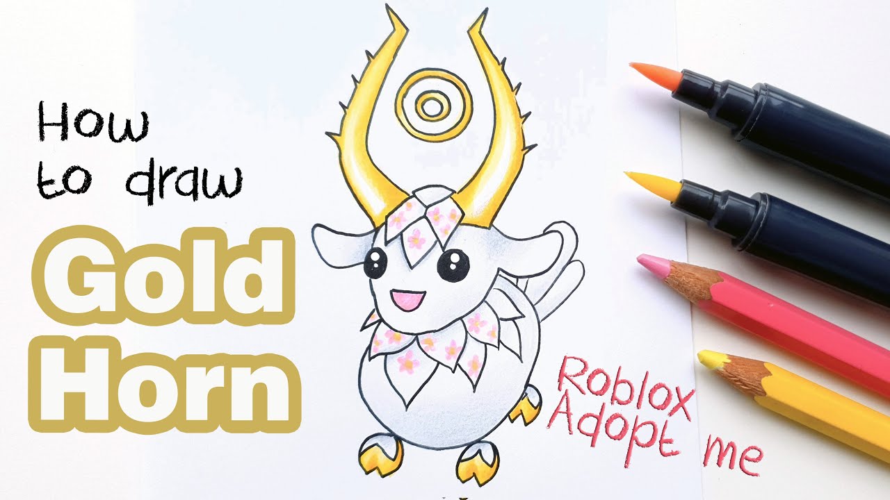 How To Draw Goldhorn Roblox Adopt Me Mythic Egg Pet C vrogue.co