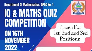 IQMQC Quiz Competition || Solutions
