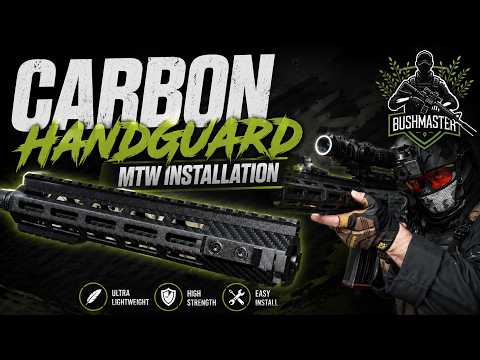 The Bushmaster carbon handguard is just super lightweight!
