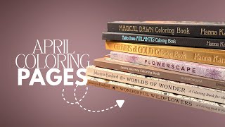 April 2026 Completed Coloring Pages &amp; Tales From Atlantis Flip Through
