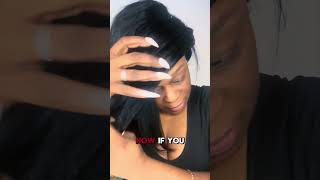The Easiest Glueless Lace Install Ever (Beginner Friendly!) #Shorts#Wigtok#wigs