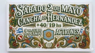 Torneo Pasion de Veteranos// 9 de Julio de Ocampo VS Actrones // +40