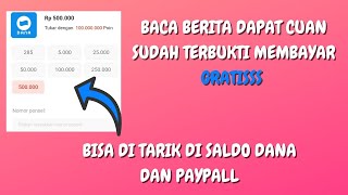 APLIKASI PENGHASIL UANG 2021 - Bisa Dapat Saldo Paypal dan Saldo Dana Sampai 500 ribu