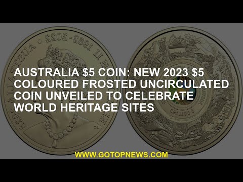Australia 5 $ MINE MONEY New 2023 $ 5 -color Iced Circulation Coin, Introduced To Celebrate World He