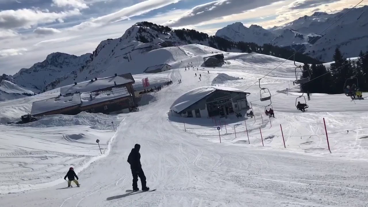 Damüls tolle blaue Piste 1, 3, 2 Hohes Licht - Hasenbühel