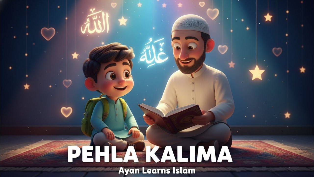 Pehla Kalima for Kids | Ayan Islamic Cartoon | Learn Kalima Easily