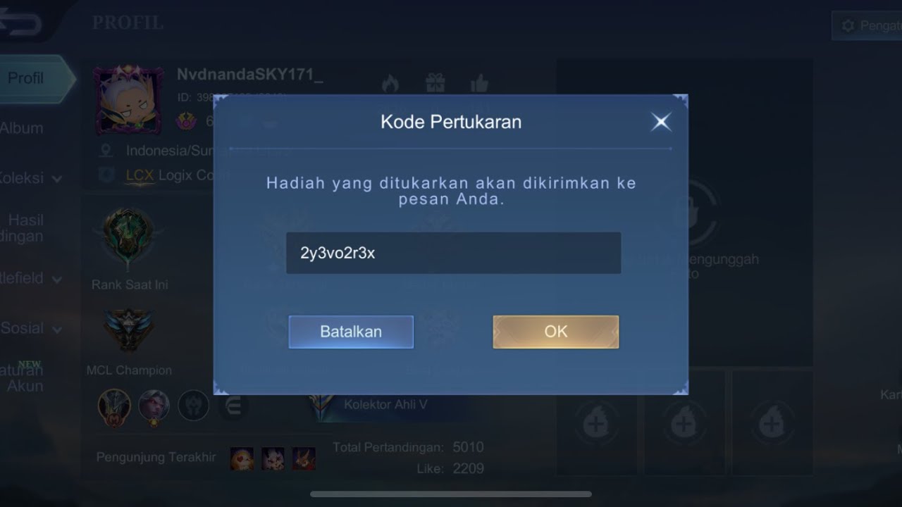 Bagi Bagi Kode Redeem Mobile Legend Terbaru 25 September 2025