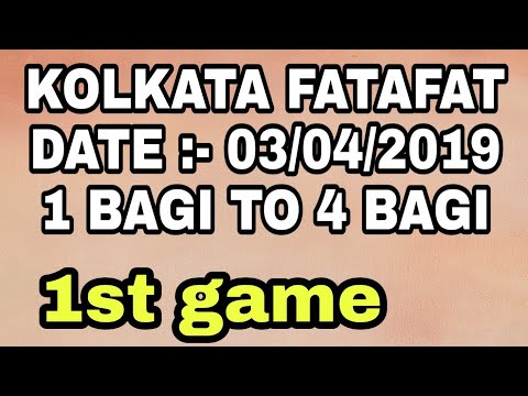 Kolkata Fatafat Satta Chart