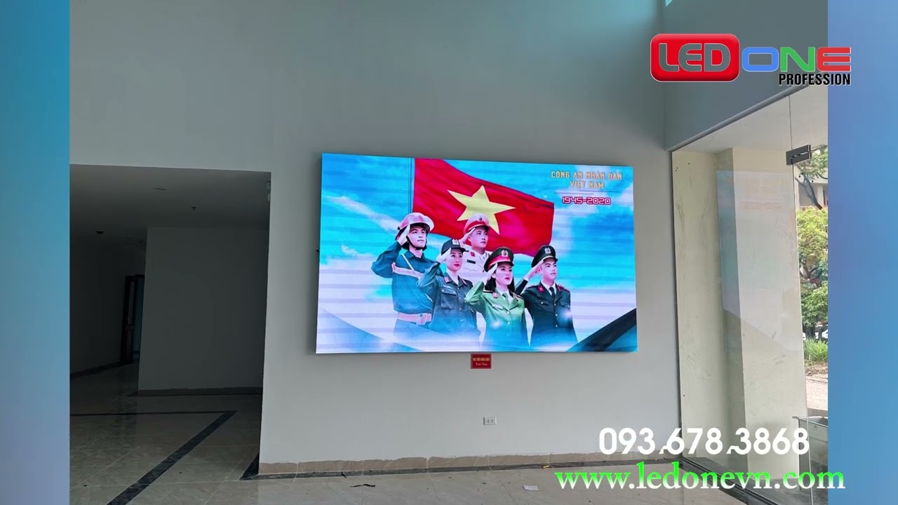 Học viện Cảnh Sát Nhân Dân - Bộ Công An | Ledone thi công gói thầu dự án màn hình LED P2 trong nhà 7 YouTube player