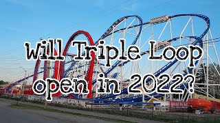 Will Triple Loop Roller Coaster open in 2022 at Indiana Beach Amusement Resort?