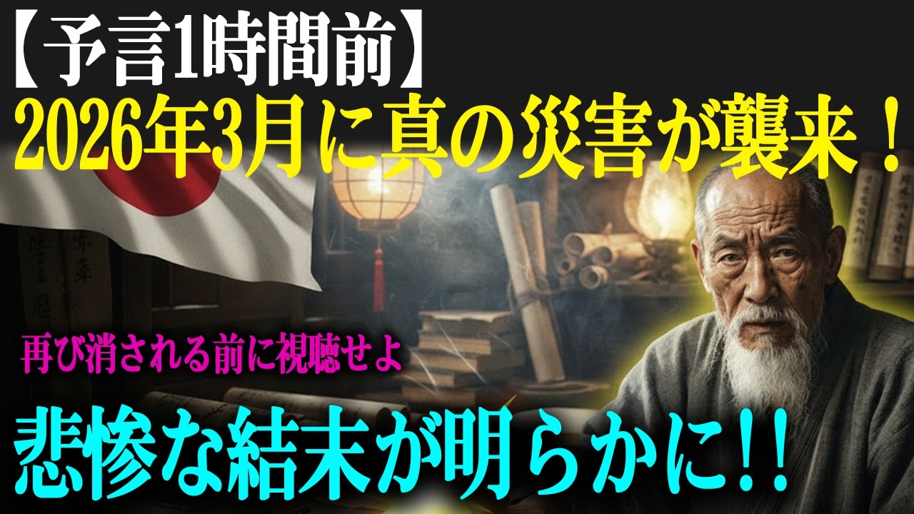 2026年 衝撃の預言：大陸は砕け、半島は沈む時、神々の国が目覚める