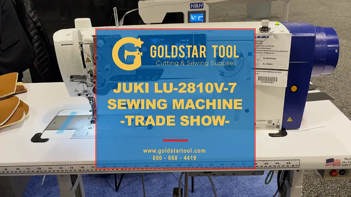 Trade Show- Juki LU-2810V-7 Sewing Machine- Goldstartool.com - 800-868-4419