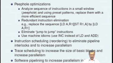 Mod-02 Lec-02 An Overview of a Compilier-Part 2 and Run-Time Environments