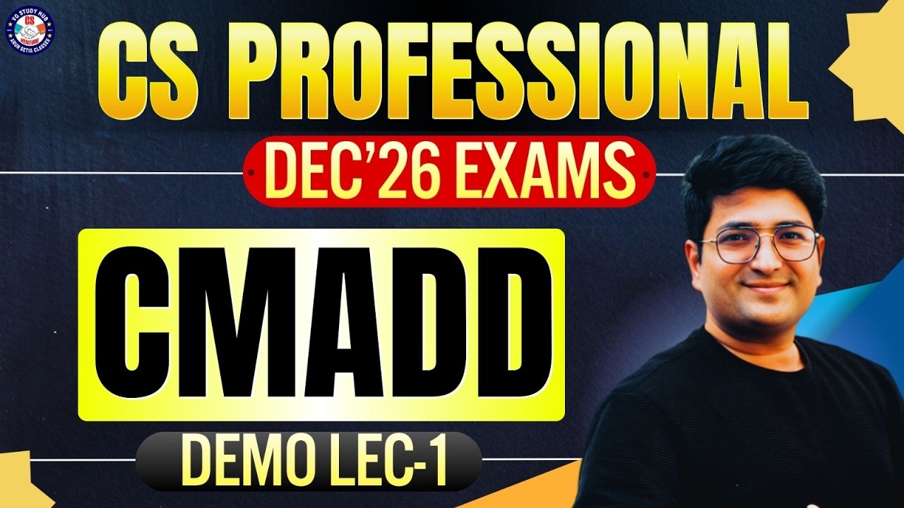 🔴CMADD Demo Lecture-1 🔴|  CS PROFESSIONAL - Group 1🔴December 26📕