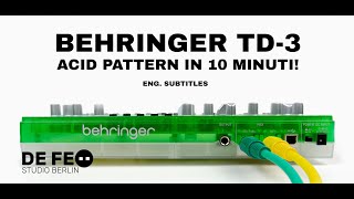 BEHRINGER TD3  Come iniziare a suonarla!  ||  DE FEO SBT001 | ITA + ENG SUB