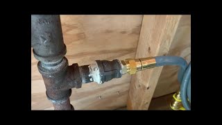 Connecting Natural Gas Flared to Black Iron Pipe  How to do It!
