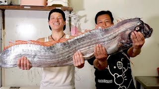 リュウグウノツカイ食べてみた。　　マジで本物です！！