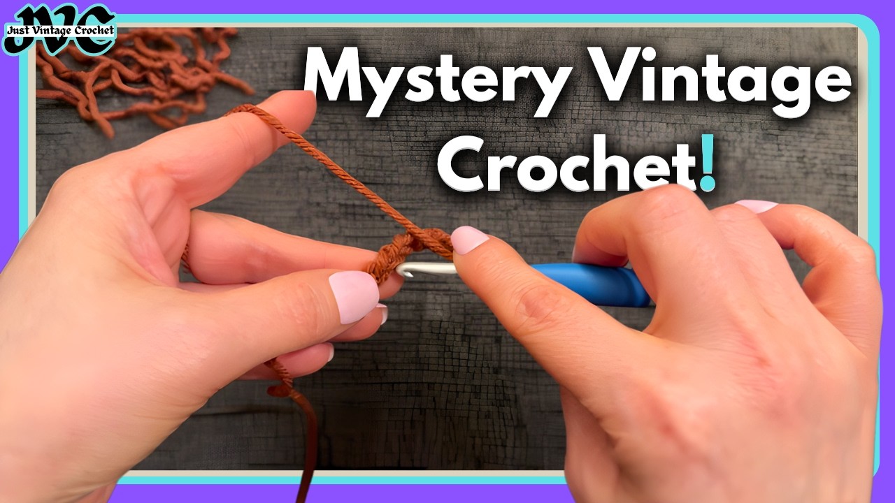 Mystery Vintage Crochet Pattern SO GOOD I'm gonna make 2! - YouTube