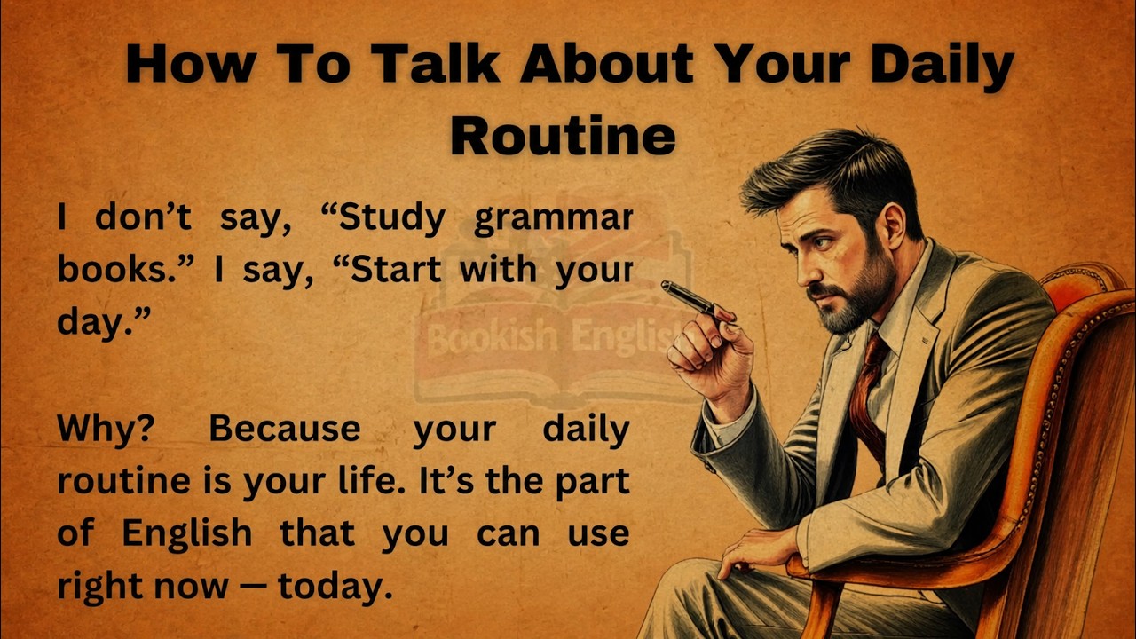 How To Talk About Your Daily Routine in English || Graded Reader ...