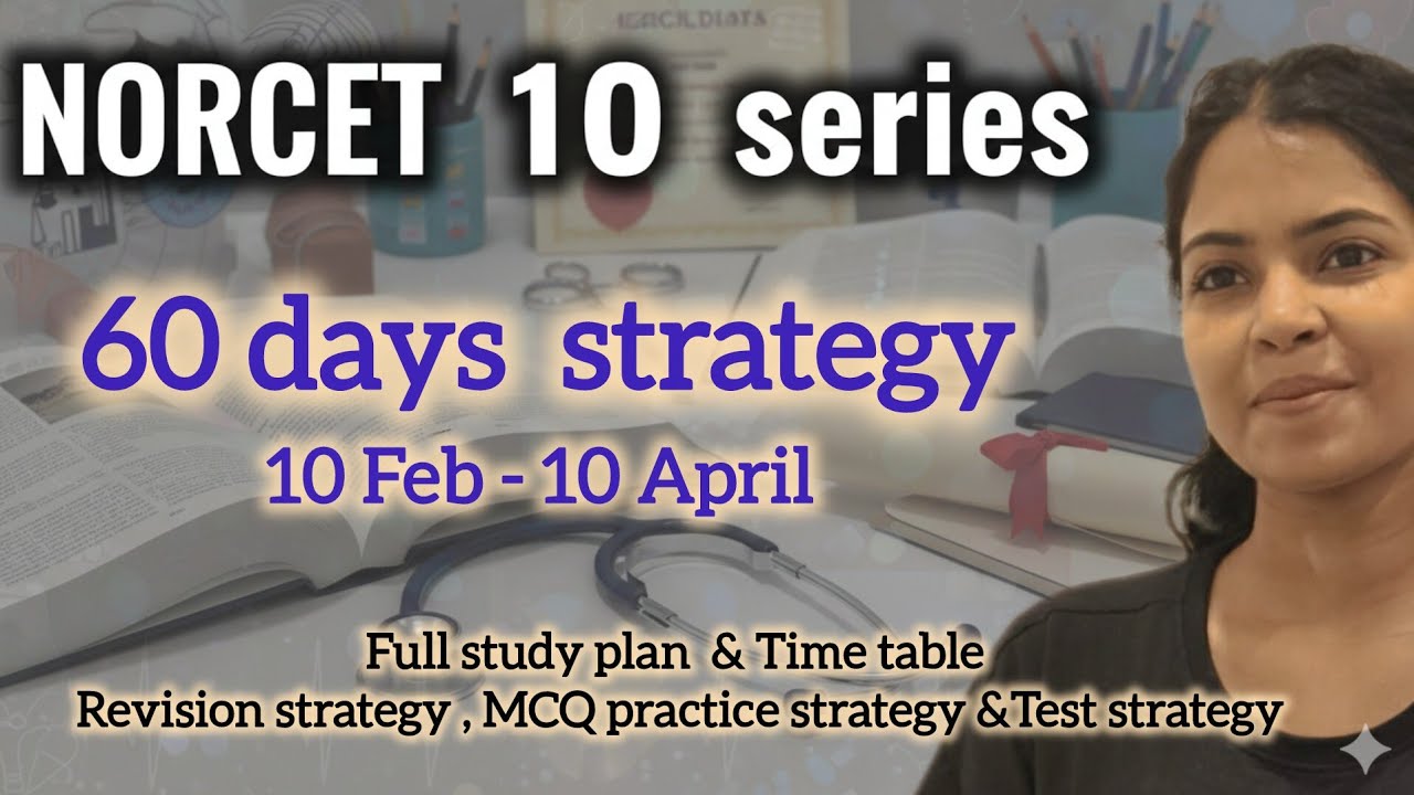 Last 60 days preparation strategy Norcet 10 l #norcet #norcet10 #youtubevideo #youtube #aiims