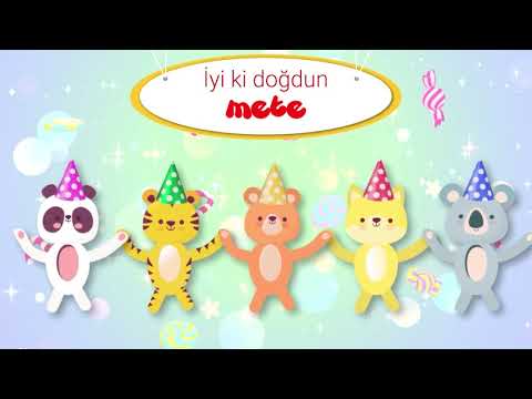 İyi ki Doğdun METE - İsme Özel Kırmızı Balık Doğum Günü Şarkısı