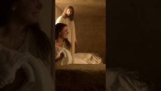 Mary wept in the tomb until Jesus appeared turning her sorrow into hope and pure faith#biblestories