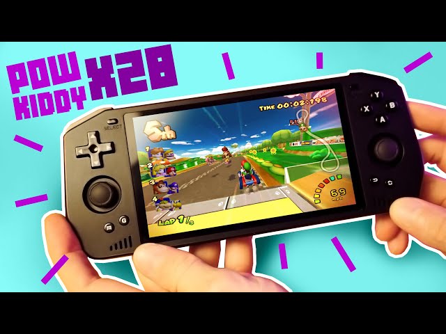 This awesome BIG handheld does it all! (Powkiddy X28 Review) class=