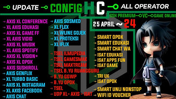 UPDATE CONFIG HC | AXIS Game, XL, Indosat, Telkomsel, Smartfren || 25 APRIL 2024
